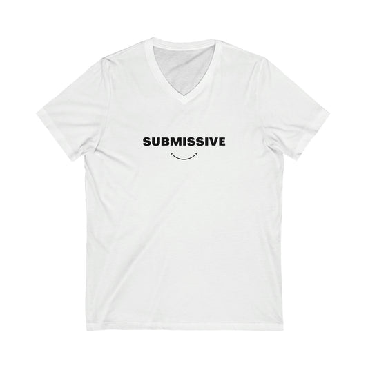 The submissive Smile | Relaxed Fit V-Neck Tee